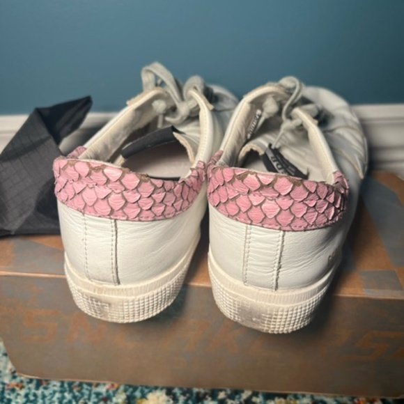 Golden Goose White and Pink Sneakers - Picture 3 of 8